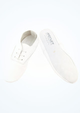 Merlet Jazzy Full Sole Jazz Shoes - White White Main [White]