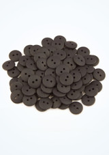 Coloured Buttons - 100 Pieces Black Front [Black]