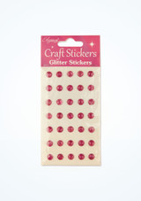 Glitter Gem Stickers Pink Front [Pink]