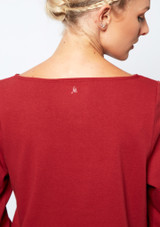 Move Dance Dare Cut Out Sweatshirt Red Back 2 [Red]