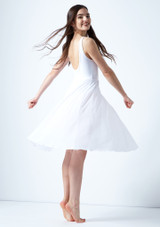 Move Dance Thalassa Cut Out Lyrical Dress White Back [White]