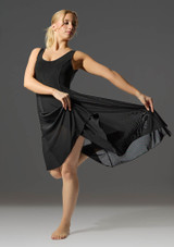 Move Dance Cressida Scoop Lyrical Dress Black Front [Black]