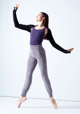 Bloch Lydia Knit Shoulder Shrug Black Front 2 [Black]