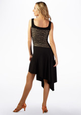 So Danca Lace Layer Ballroom Dress Black Back [Black]