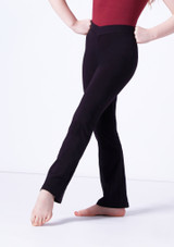 Bloch V-Front Coupe Jazz Pants Black Front [Black]