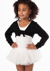 Bloch Girls Hazel Ballet Wrap Sweater Black Main [Black]