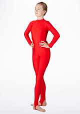 Alegra Girls Shiny Aspen Catsuit Red Main [Red]