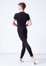 Move Dance Mens Seamless Filipo T Shirt Black Back [Black]