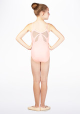 Mirella Bow Mesh Camisole Leotard* Pink [Pink]