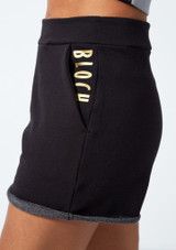 Bloch High Waisted Shorts Black-Gold [Black]