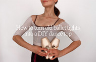How To Turn Old Ballet Tights Into A DIY Dance Top 