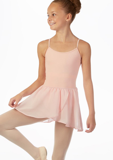Bloch Pull-On Barre Ballet Dance Skirt Pink Front [Pink]