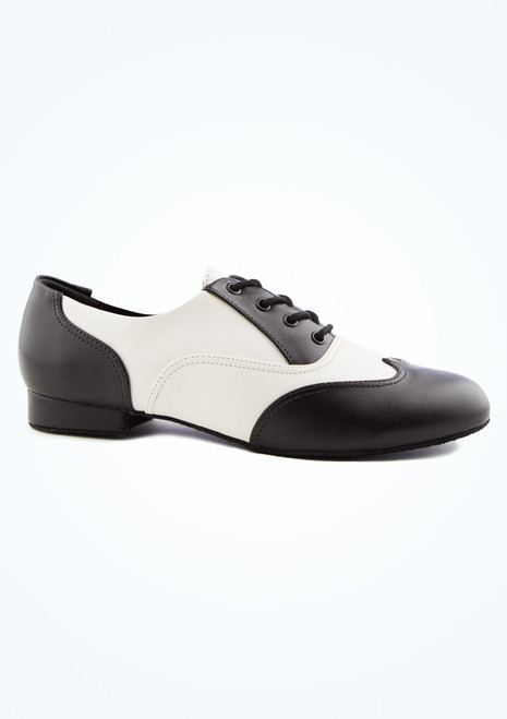 So Danca Kaya Practice Ballroom Shoe 1" Black-White Main [Black]