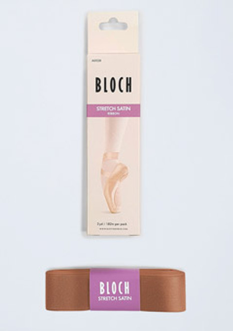 Bloch Pointe Shoe Stretch Satin Ribbon - B27 B27 [Tan]