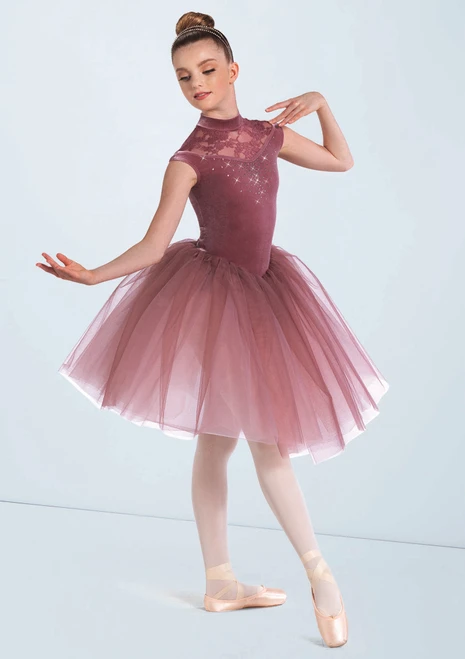 white christmas dresses Womens Ball Gown Long Boat Neck Puff Sleeve Ballet Dress – DANCEYM main image 0