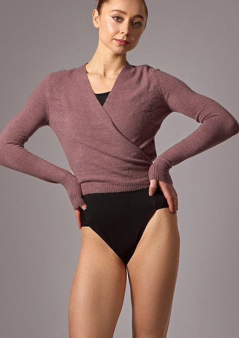 Move Dance Everly Ballet Dance Wrap Grape Front [Purple]