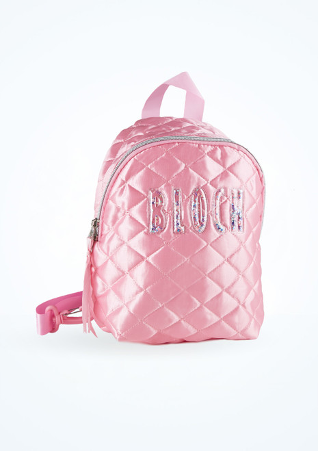 Bloch Girls Satin Backpack Pink Front [Pink]