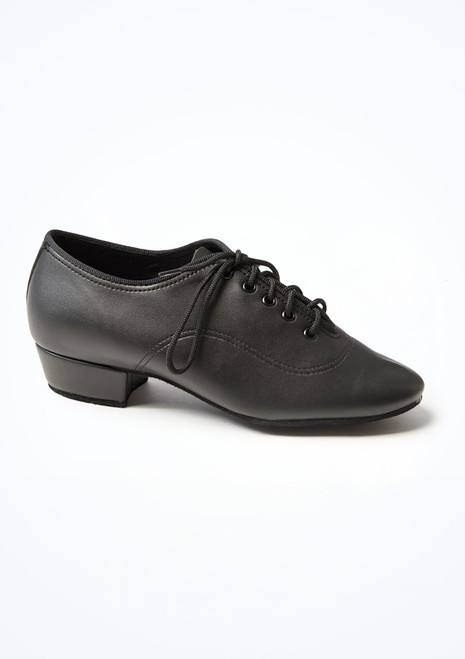 International Dance Shoes Boys MT Ballroom Shoes - 1" Black Side [Black]