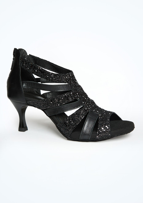 Move Dance Mira Black Dance Shoe - 2" Black Side [Black]