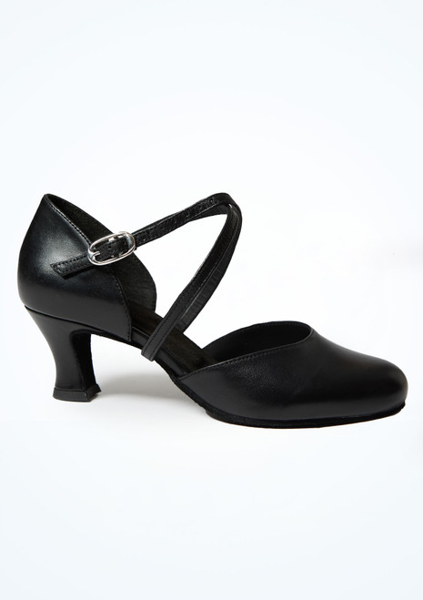 Move Dance Adela Leather Dance Shoe - 1.75" Black Side [Black]