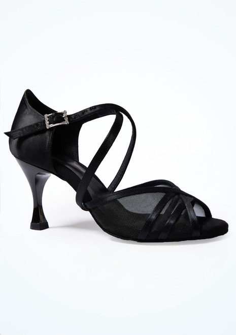 Move Dance Gloria Black Ballroom & Latin Shoe - 2.5" Black Side 3 [Black]
