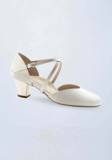 Werner Kern Felice Satin Dance Shoe - 1.77" White Front [White]