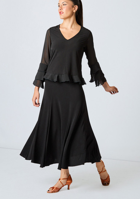Intermezzo Falpara Skirt Black Front [Black]