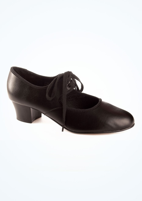 Tappers & Pointers Cuban Heel Tap Shoe - Black Black Main [Black]