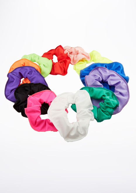 Tappers & Pointers Shiny Lycra Hair Scrunchie Multi-Colour Main [Multi-Colour]