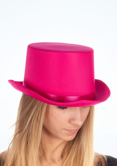 Satin Top Hat Pink Main [Pink]