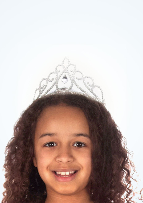 White Glitter Tiara Silver Main [Silver]