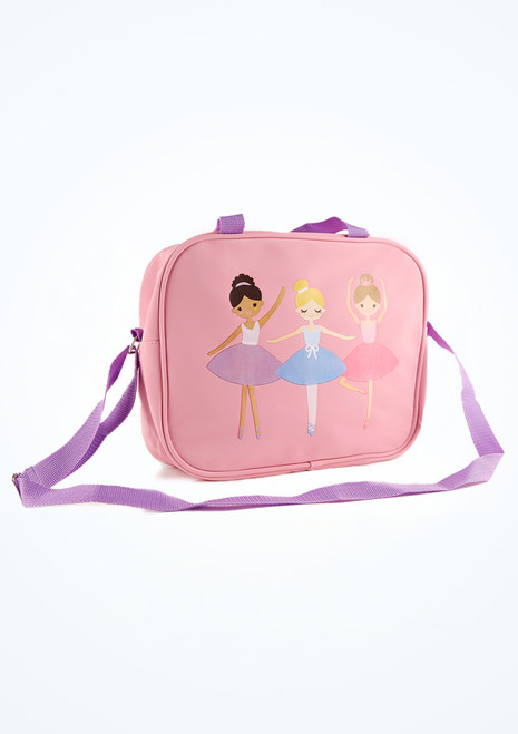 Roch Valley Ballet Shoes Dance Bag Pink Front [Pink]