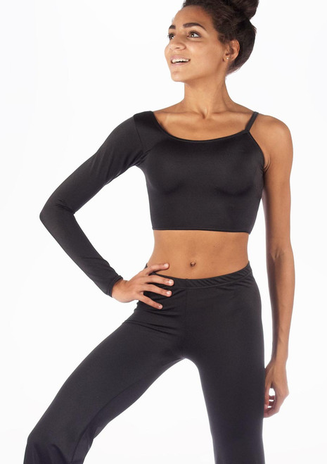 Alegra Shiny Echo Dance Top Black Main [Black]