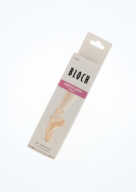 Bloch Pointe Shoe Satin Stretch Ribbon - Pink Pink Front [Pink]
