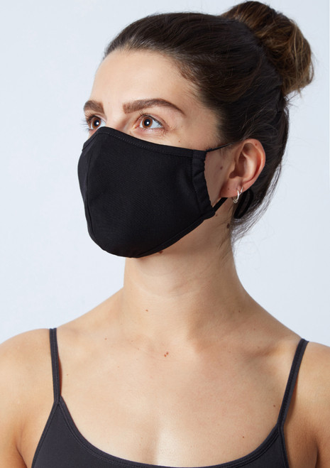 Move Dance Black Face Mask Set - 2 Pack Black Front [Black]