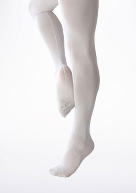 Capezio Mens Footed Ballet Tights - White White [White]