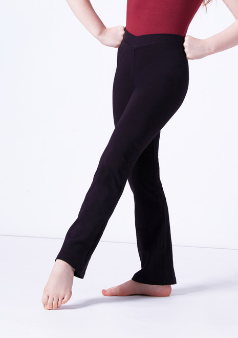 Activewear Black Pants High Rise Jazz Ballet | INTERMEZZO Dancewear