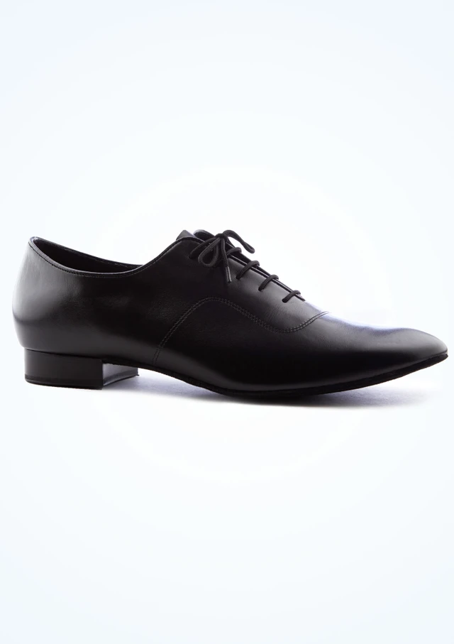 Supadance 2000 Mens Square Toe Ballroom Dance Shoes- 1" Black Main [Black]