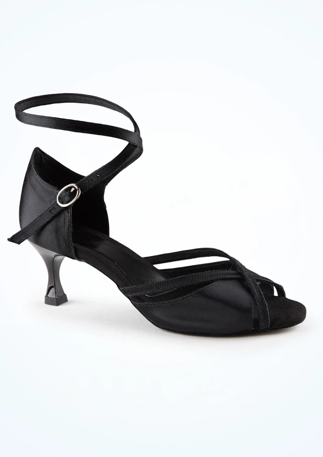 Move Dance Lavinia Black Ballroom & Latin Shoe - 2" [Black]