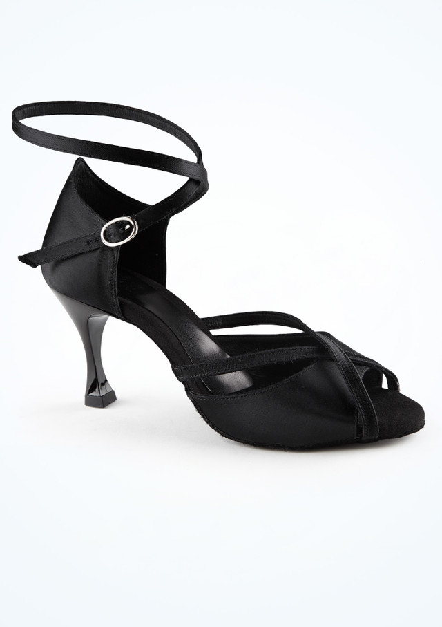 Move Dance Lavinia Black Ballroom & Latin Shoe - 2.5" [Black]