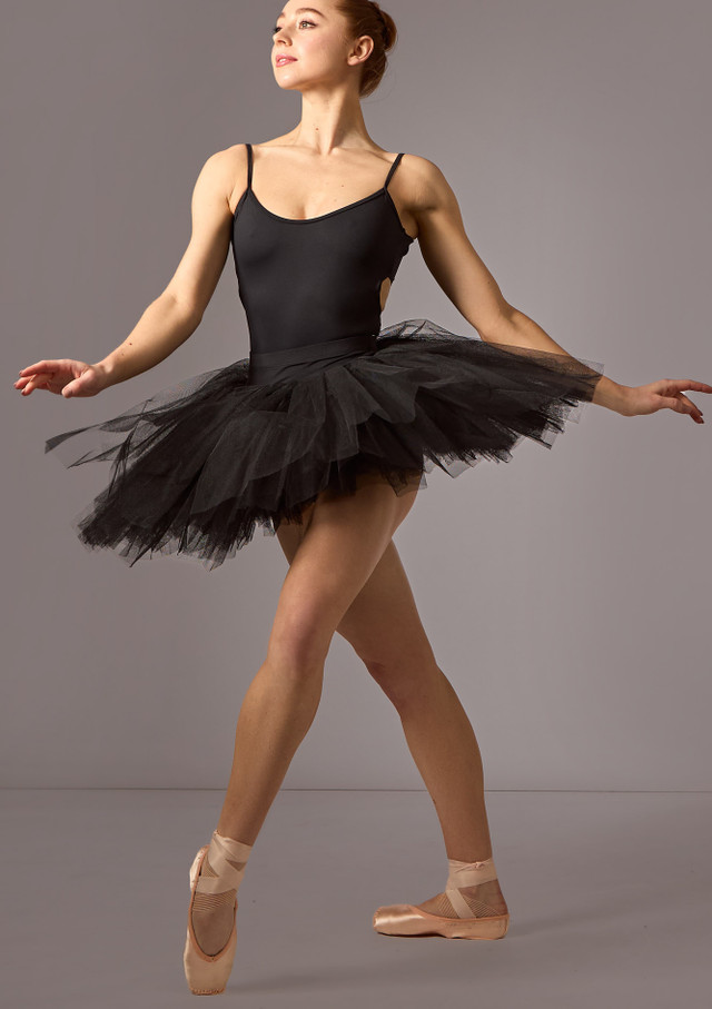 Move Dance Nicole Practice Tutu Black Front 2 [Black]