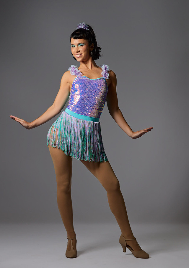 Mermaid Dress Turquoise Front [Blue]