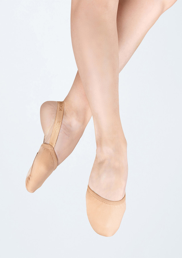 Bloch Eclipse II Stretch Canvas Half Sole Shoe Sand Front [Tan]