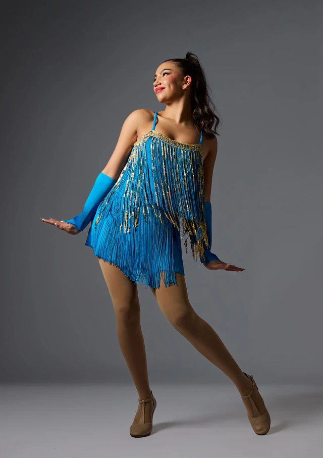 Jolista Ritz Royale Costume Turquoise Front [Blue]