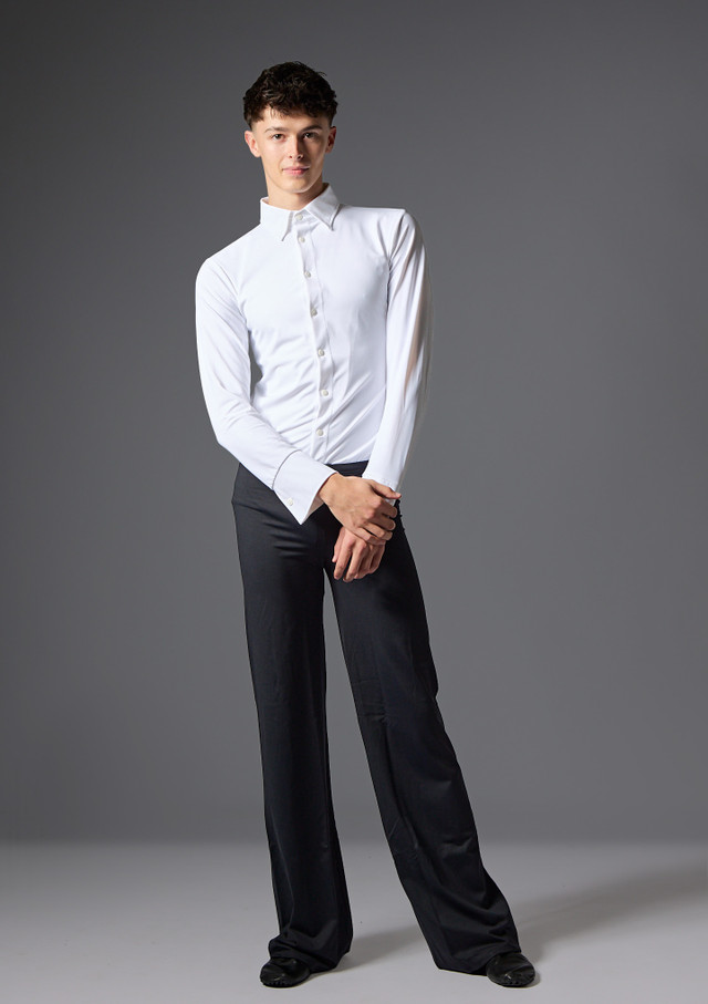 Jolista Men's Dapper Costume Leotard White Front [White]