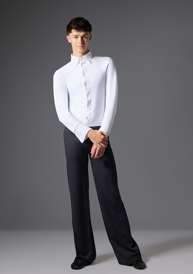 Jolista Men's Dapper Costume Leotard White Front 6 [White]