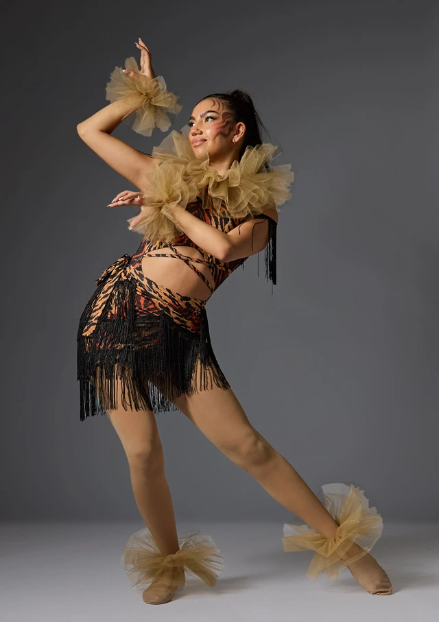 Jolista Jungle Beat Costume Brown Front [Brown]