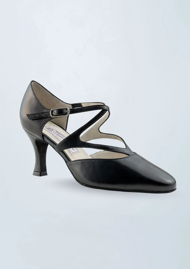 Werner Kern Fabiola Leather Dance Shoe - 2.56" Black Front [Black]