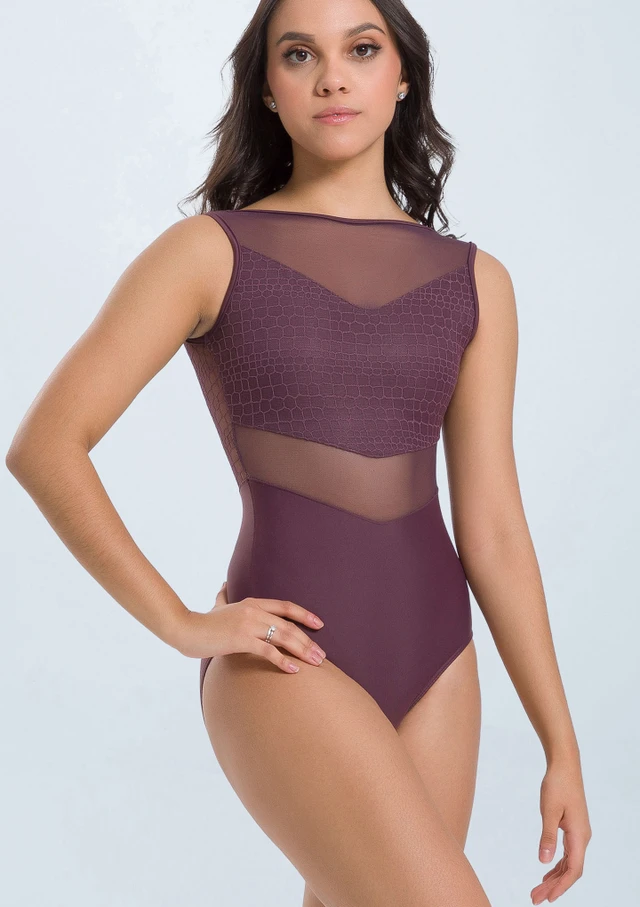 Sueli Leotard Hot Chocolate Front [Brown]