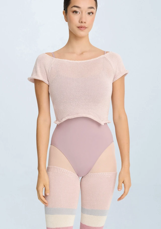 Harini Knitted Top Light Pink Front [Pink]